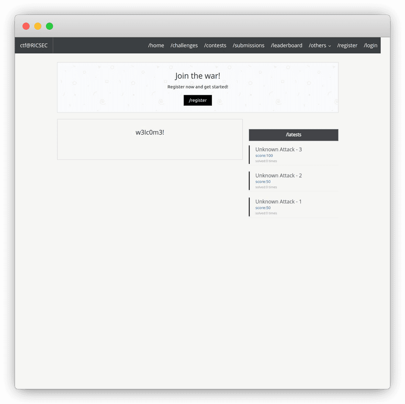 Competitive Hacking Platform
